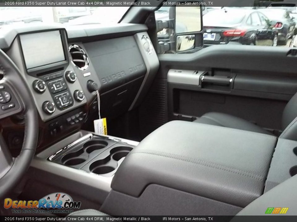 2016 Ford F350 Super Duty Lariat Crew Cab 4x4 DRW Magnetic Metallic / Black Photo #6