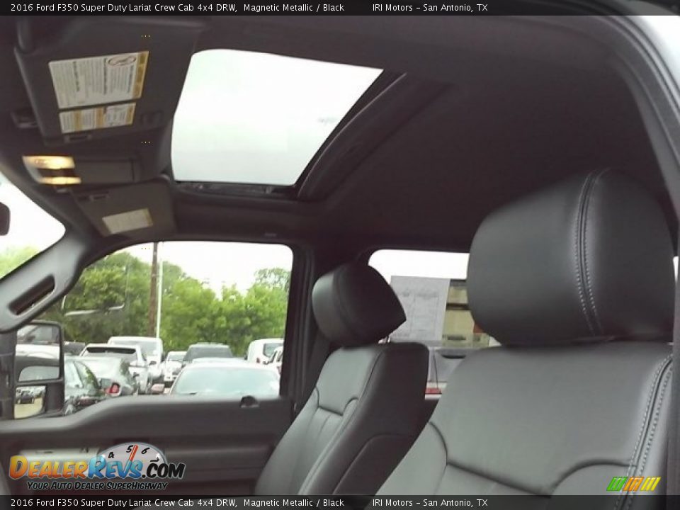 2016 Ford F350 Super Duty Lariat Crew Cab 4x4 DRW Magnetic Metallic / Black Photo #7