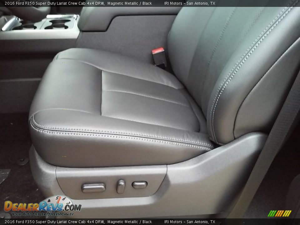 2016 Ford F350 Super Duty Lariat Crew Cab 4x4 DRW Magnetic Metallic / Black Photo #8