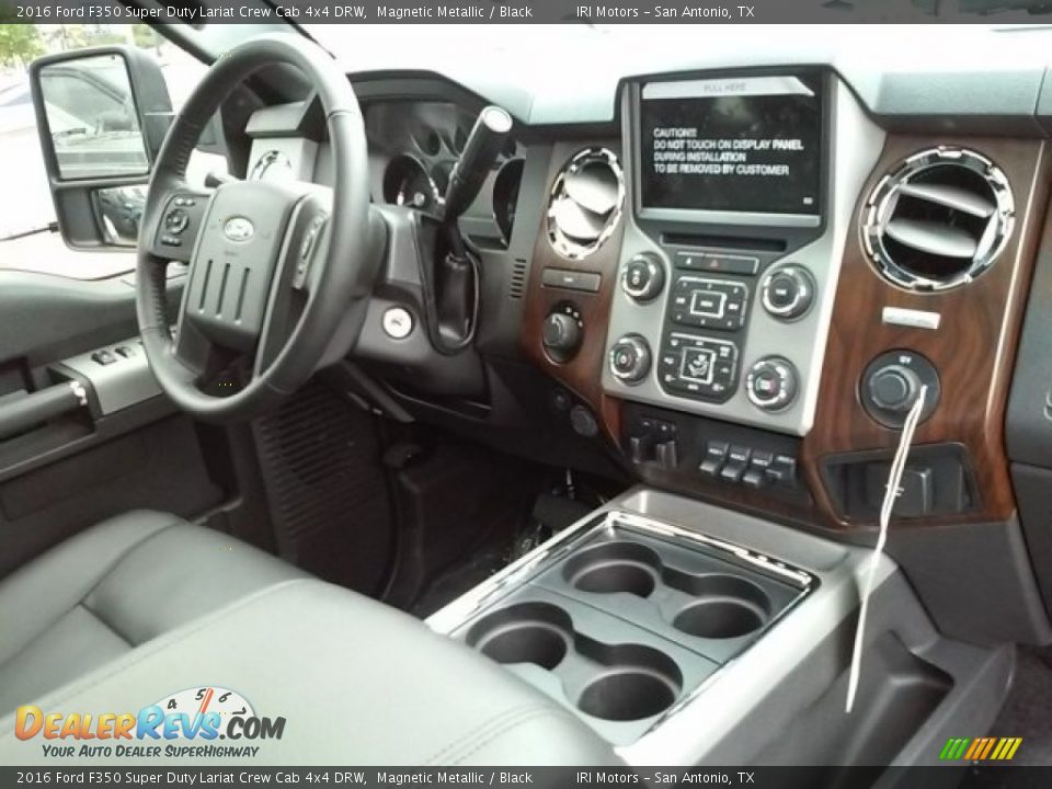 2016 Ford F350 Super Duty Lariat Crew Cab 4x4 DRW Magnetic Metallic / Black Photo #9
