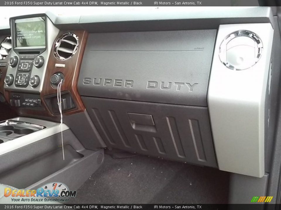 2016 Ford F350 Super Duty Lariat Crew Cab 4x4 DRW Magnetic Metallic / Black Photo #10