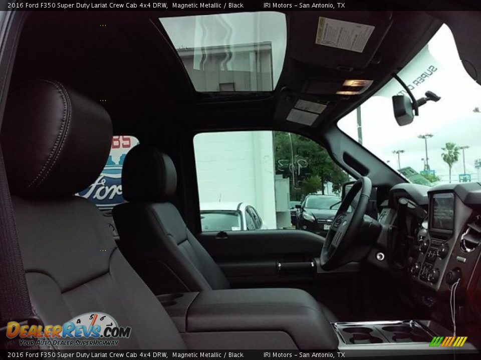 2016 Ford F350 Super Duty Lariat Crew Cab 4x4 DRW Magnetic Metallic / Black Photo #12