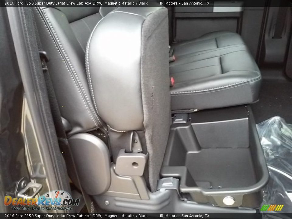 2016 Ford F350 Super Duty Lariat Crew Cab 4x4 DRW Magnetic Metallic / Black Photo #16