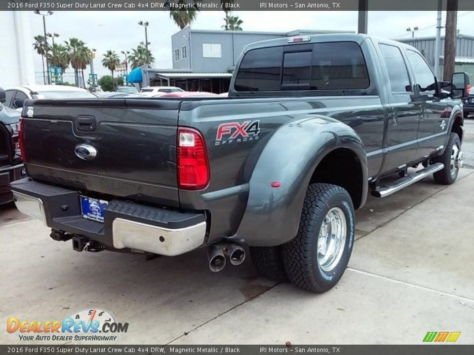 2016 Ford F350 Super Duty Lariat Crew Cab 4x4 DRW Magnetic Metallic / Black Photo #20