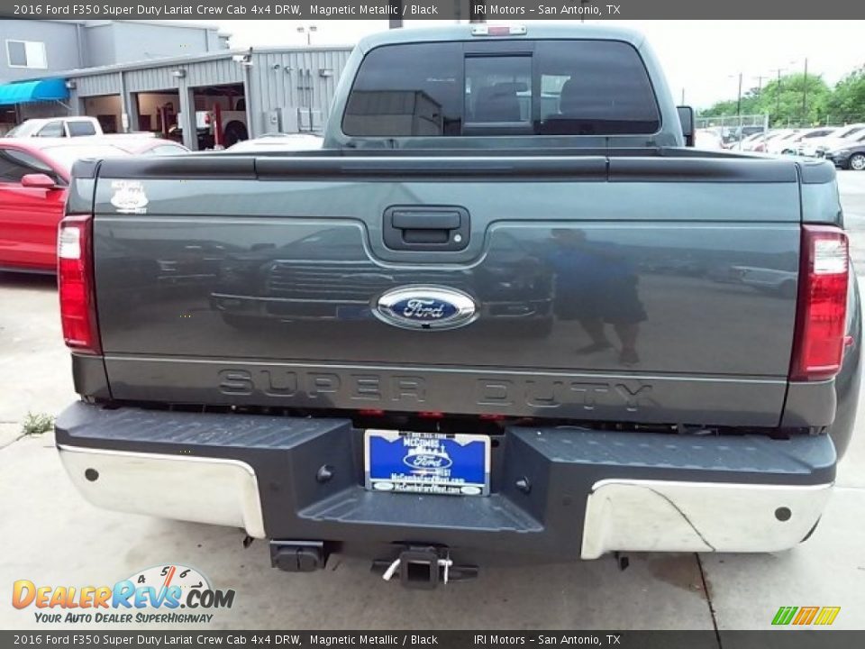 2016 Ford F350 Super Duty Lariat Crew Cab 4x4 DRW Magnetic Metallic / Black Photo #21