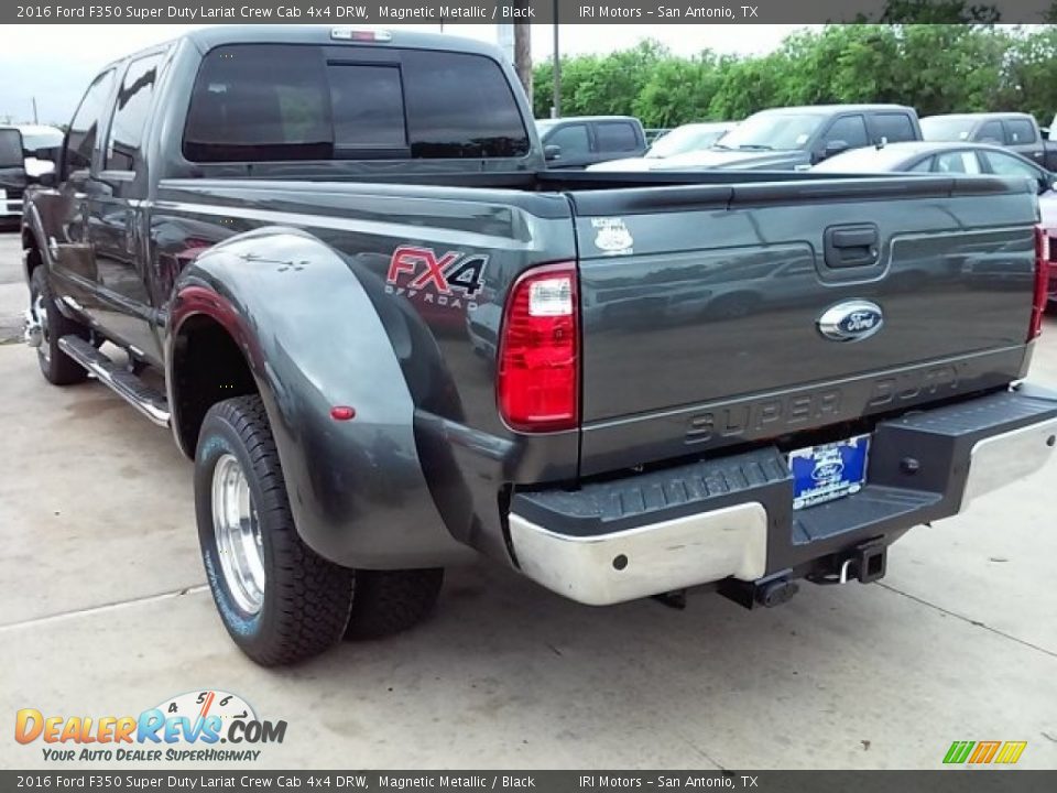 2016 Ford F350 Super Duty Lariat Crew Cab 4x4 DRW Magnetic Metallic / Black Photo #22