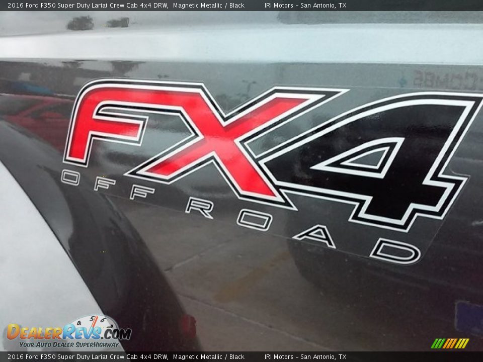 2016 Ford F350 Super Duty Lariat Crew Cab 4x4 DRW Magnetic Metallic / Black Photo #23