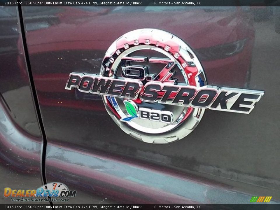 2016 Ford F350 Super Duty Lariat Crew Cab 4x4 DRW Magnetic Metallic / Black Photo #26