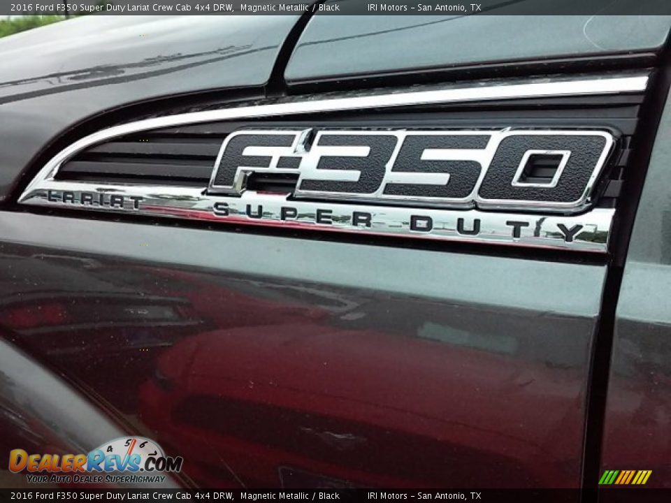 2016 Ford F350 Super Duty Lariat Crew Cab 4x4 DRW Magnetic Metallic / Black Photo #27