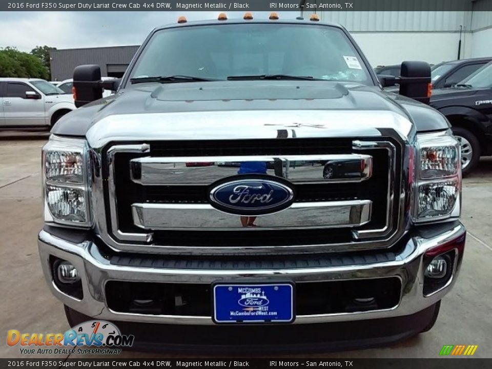 2016 Ford F350 Super Duty Lariat Crew Cab 4x4 DRW Magnetic Metallic / Black Photo #29