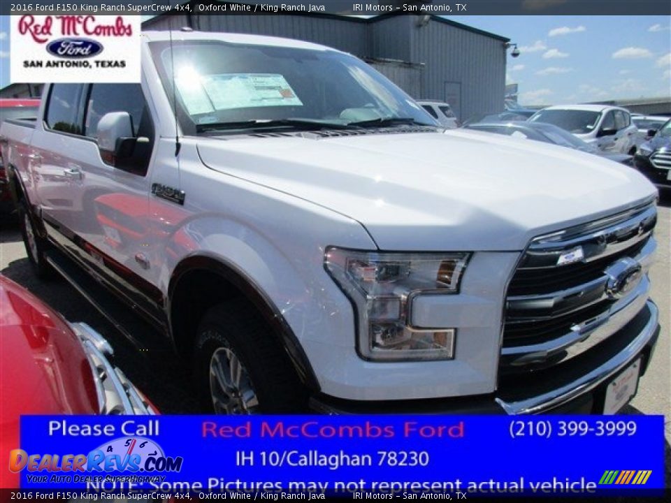 2016 Ford F150 King Ranch SuperCrew 4x4 Oxford White / King Ranch Java Photo #1