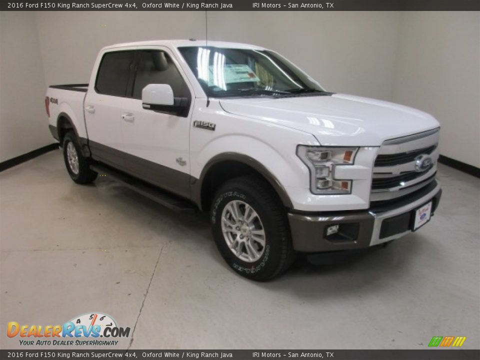 2016 Ford F150 King Ranch SuperCrew 4x4 Oxford White / King Ranch Java Photo #2