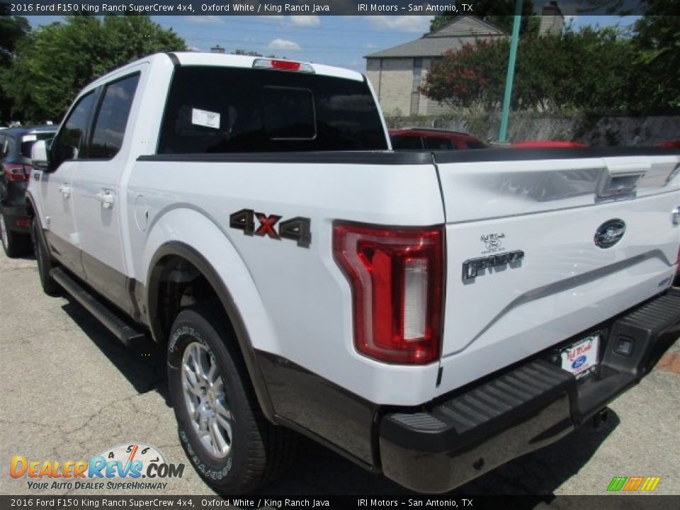 2016 Ford F150 King Ranch SuperCrew 4x4 Oxford White / King Ranch Java Photo #11