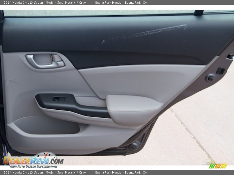 2014 Honda Civic LX Sedan Modern Steel Metallic / Gray Photo #24
