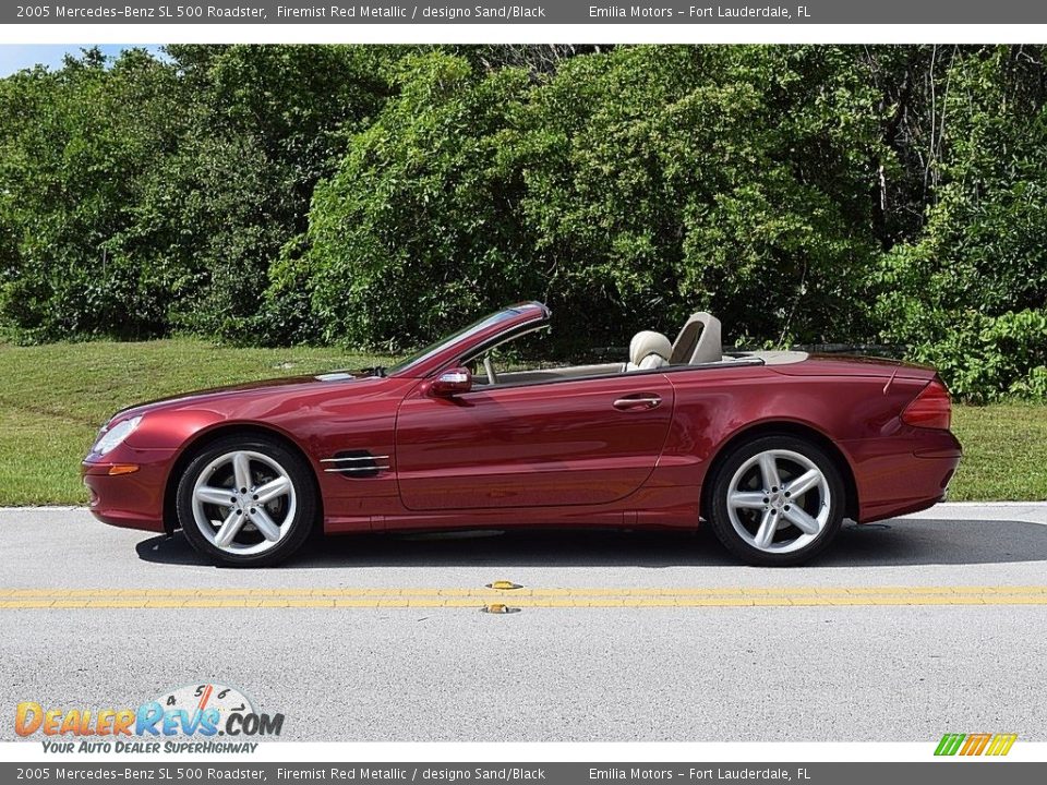 Firemist Red Metallic 2005 Mercedes-Benz SL 500 Roadster Photo #6