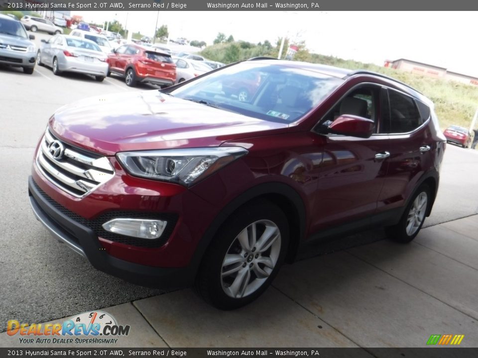 2013 Hyundai Santa Fe Sport 2.0T AWD Serrano Red / Beige Photo #5