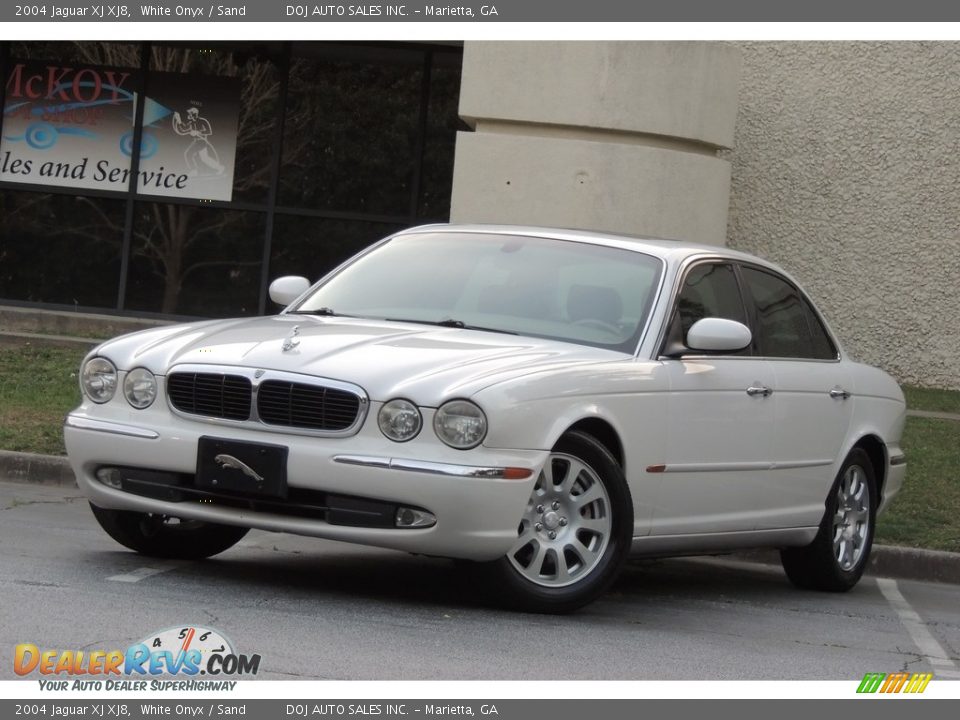 2004 Jaguar XJ XJ8 White Onyx / Sand Photo #1