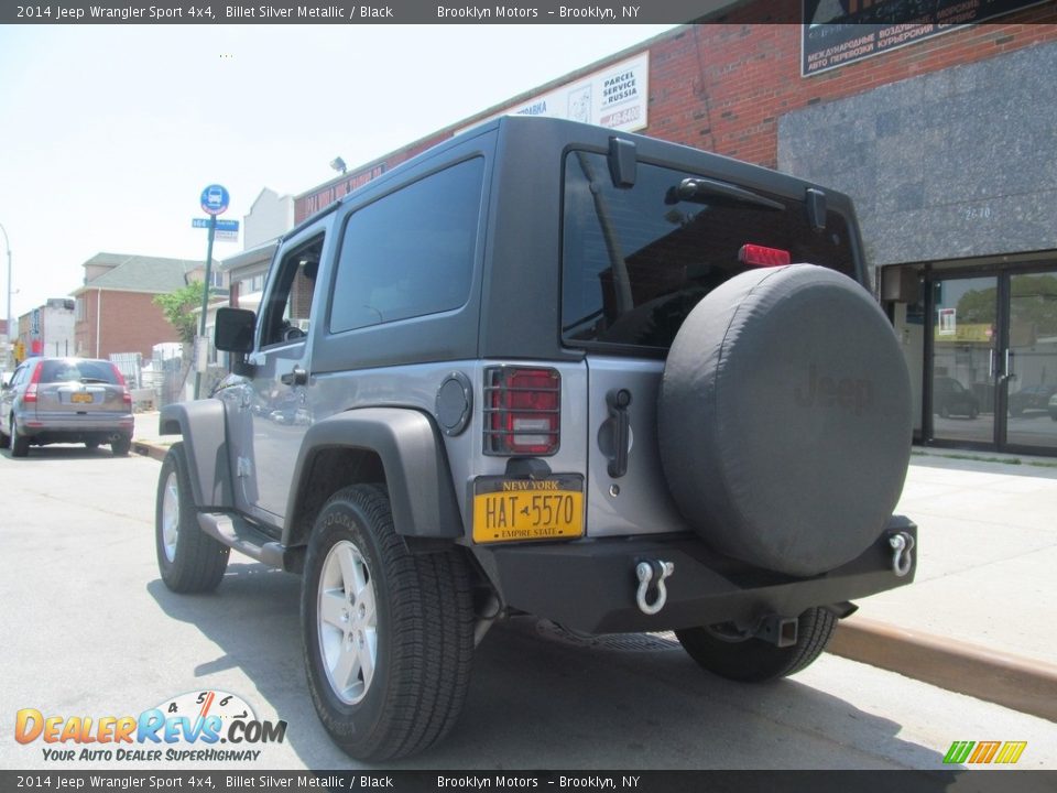 2014 Jeep Wrangler Sport 4x4 Billet Silver Metallic / Black Photo #8