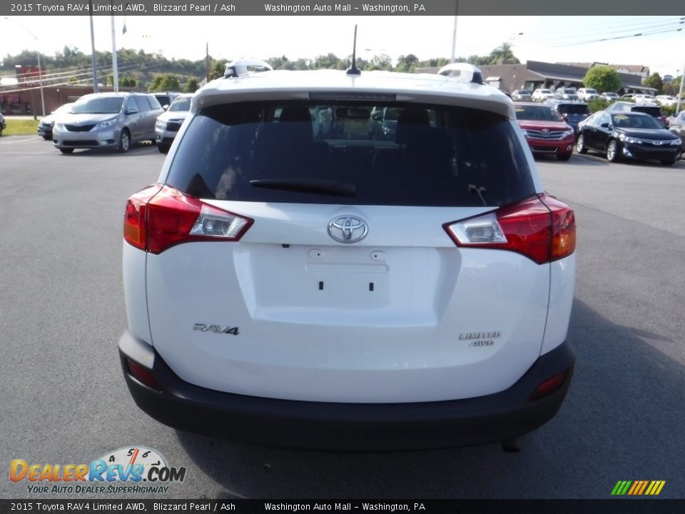 2015 Toyota RAV4 Limited AWD Blizzard Pearl / Ash Photo #8