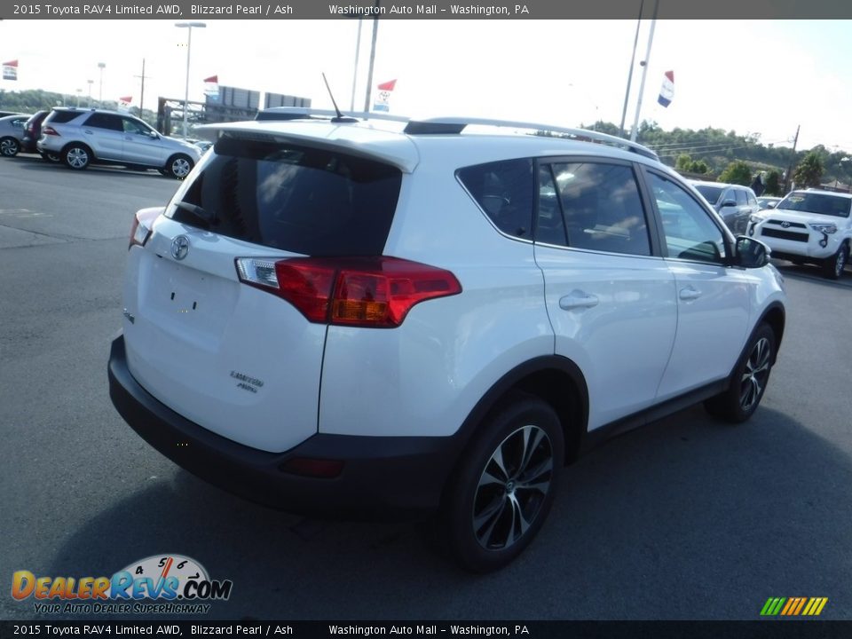 2015 Toyota RAV4 Limited AWD Blizzard Pearl / Ash Photo #9