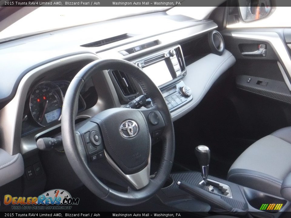 2015 Toyota RAV4 Limited AWD Blizzard Pearl / Ash Photo #11