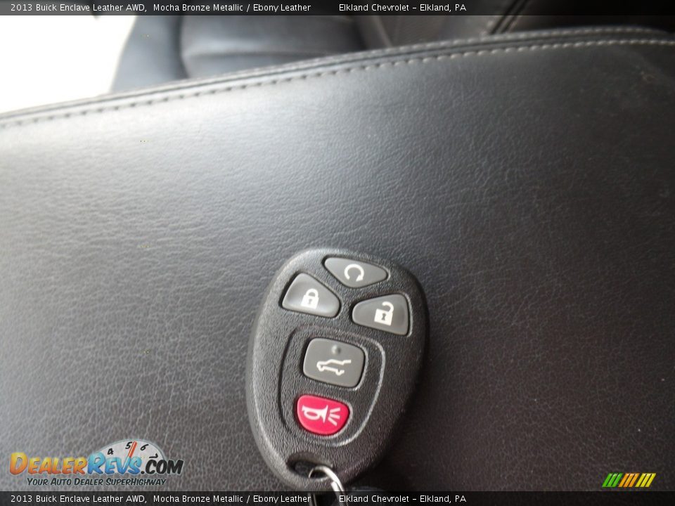 2013 Buick Enclave Leather AWD Mocha Bronze Metallic / Ebony Leather Photo #34