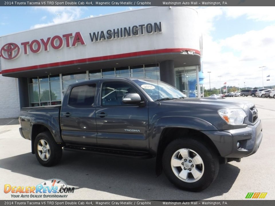 2014 Toyota Tacoma V6 TRD Sport Double Cab 4x4 Magnetic Gray Metallic / Graphite Photo #2