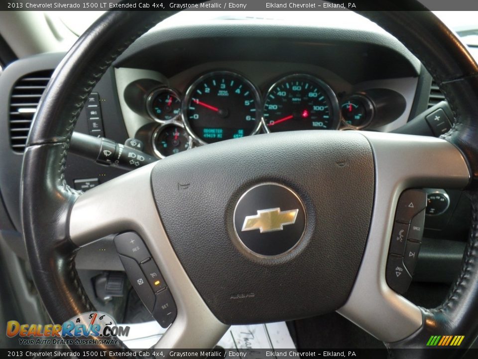 2013 Chevrolet Silverado 1500 LT Extended Cab 4x4 Graystone Metallic / Ebony Photo #20