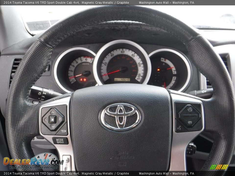 2014 Toyota Tacoma V6 TRD Sport Double Cab 4x4 Magnetic Gray Metallic / Graphite Photo #21