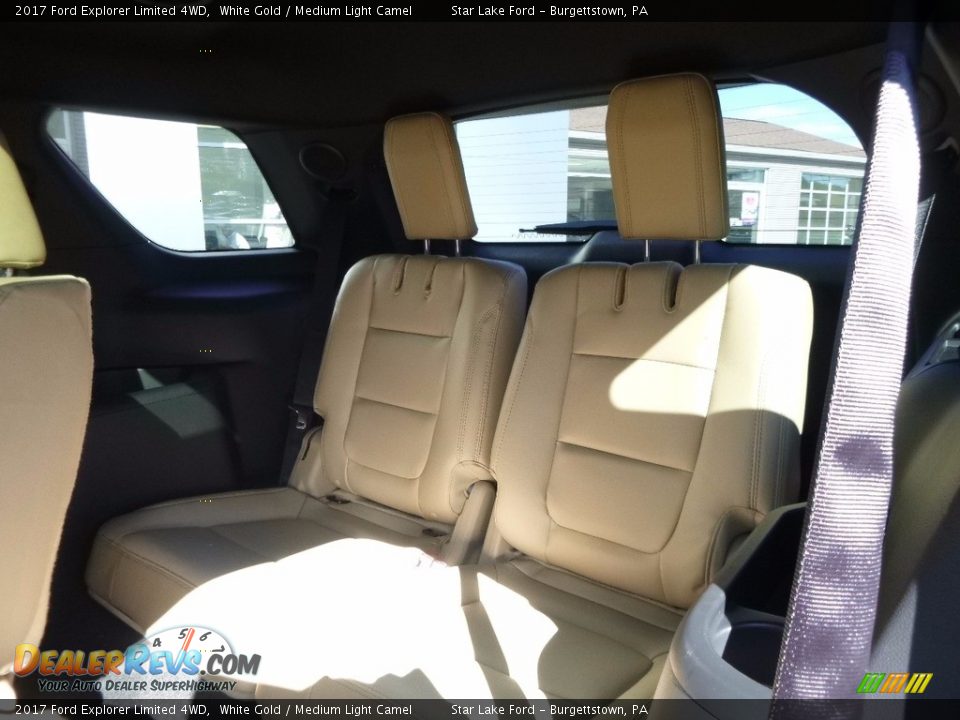 2017 Ford Explorer Limited 4WD White Gold / Medium Light Camel Photo #11