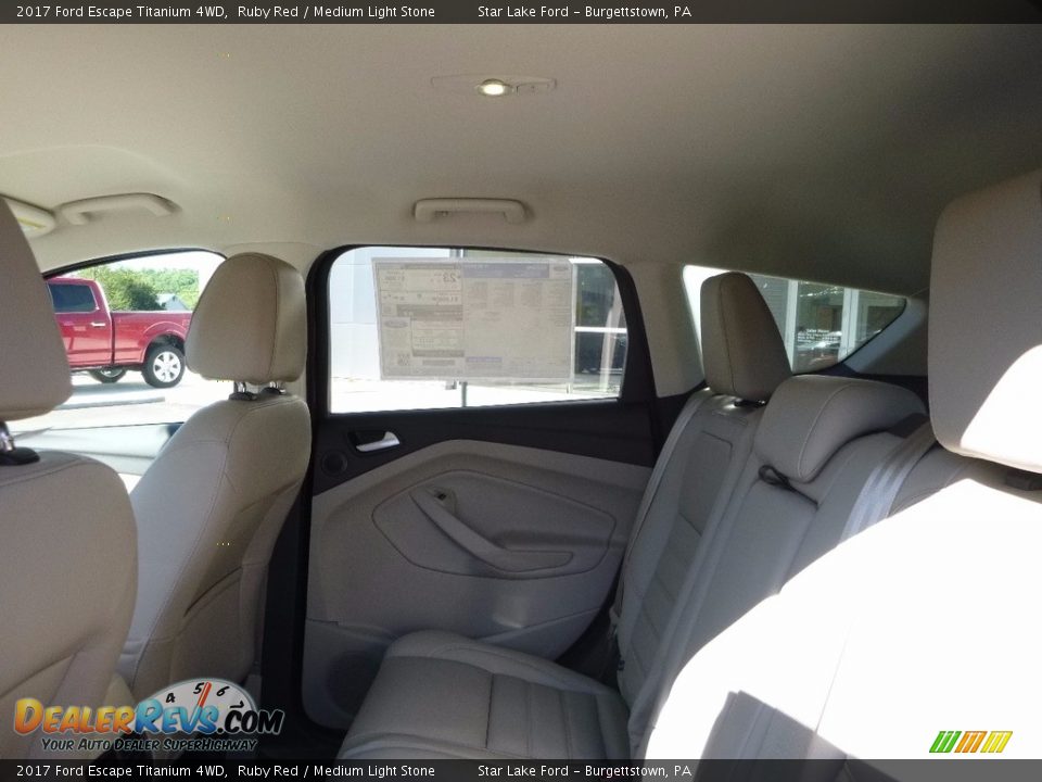 2017 Ford Escape Titanium 4WD Ruby Red / Medium Light Stone Photo #10