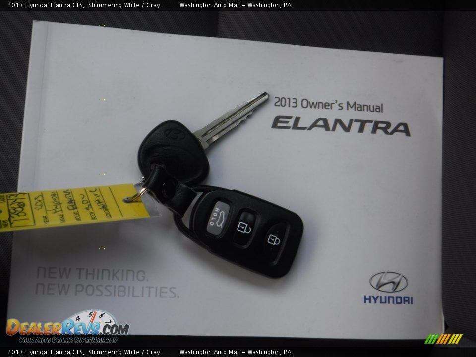 2013 Hyundai Elantra GLS Shimmering White / Gray Photo #18