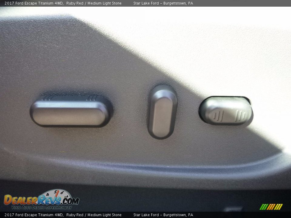 2017 Ford Escape Titanium 4WD Ruby Red / Medium Light Stone Photo #14