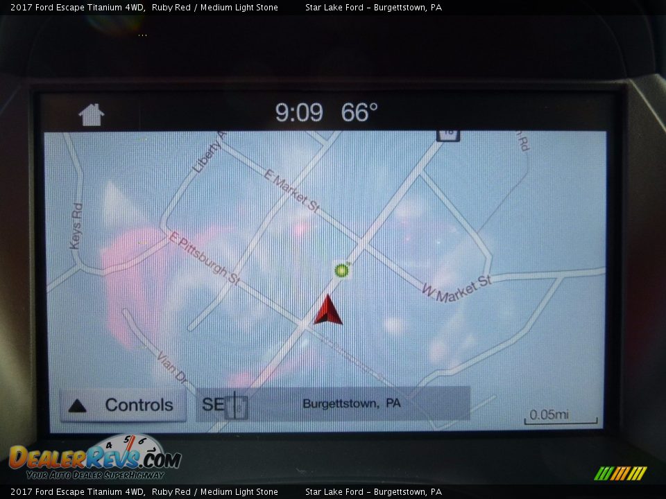2017 Ford Escape Titanium 4WD Ruby Red / Medium Light Stone Photo #18