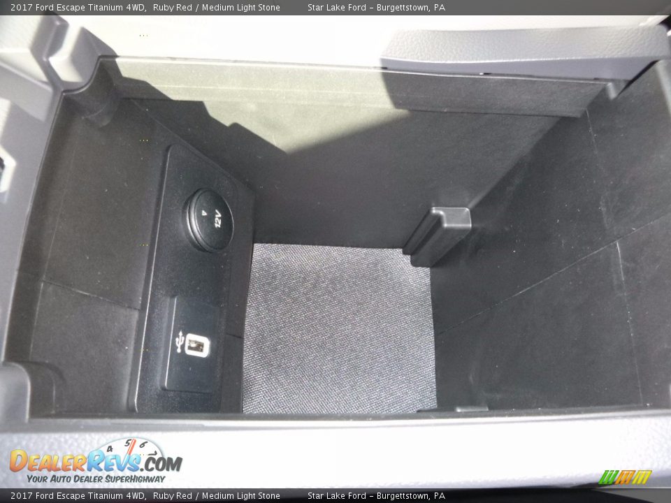 2017 Ford Escape Titanium 4WD Ruby Red / Medium Light Stone Photo #19