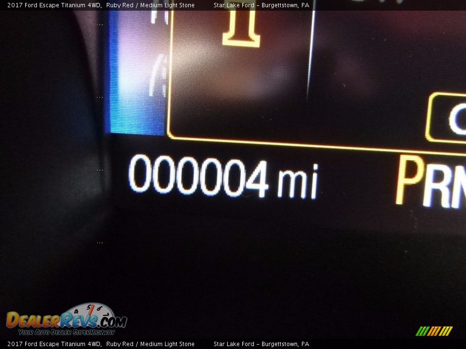 2017 Ford Escape Titanium 4WD Ruby Red / Medium Light Stone Photo #20