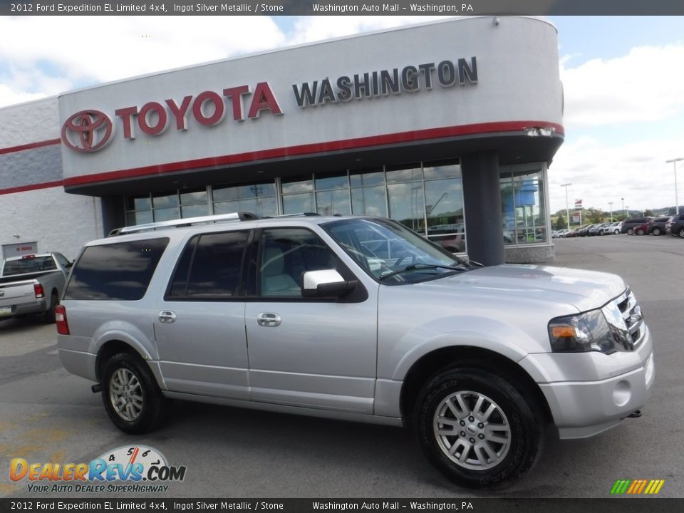 2012 Ford Expedition EL Limited 4x4 Ingot Silver Metallic / Stone Photo #2