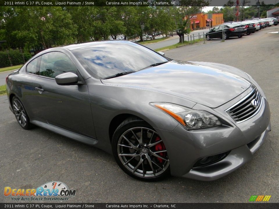 2011 Infiniti G 37 IPL Coupe Liquid Platinum / Stone Photo #3