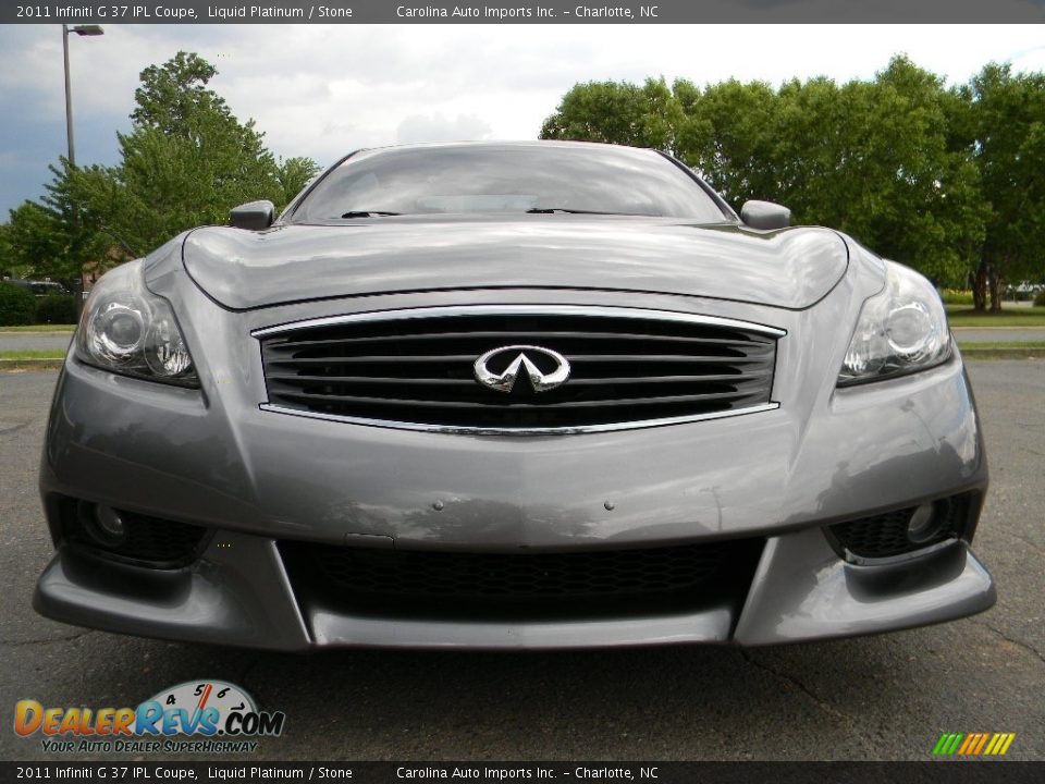 2011 Infiniti G 37 IPL Coupe Liquid Platinum / Stone Photo #4