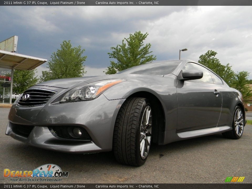 2011 Infiniti G 37 IPL Coupe Liquid Platinum / Stone Photo #6