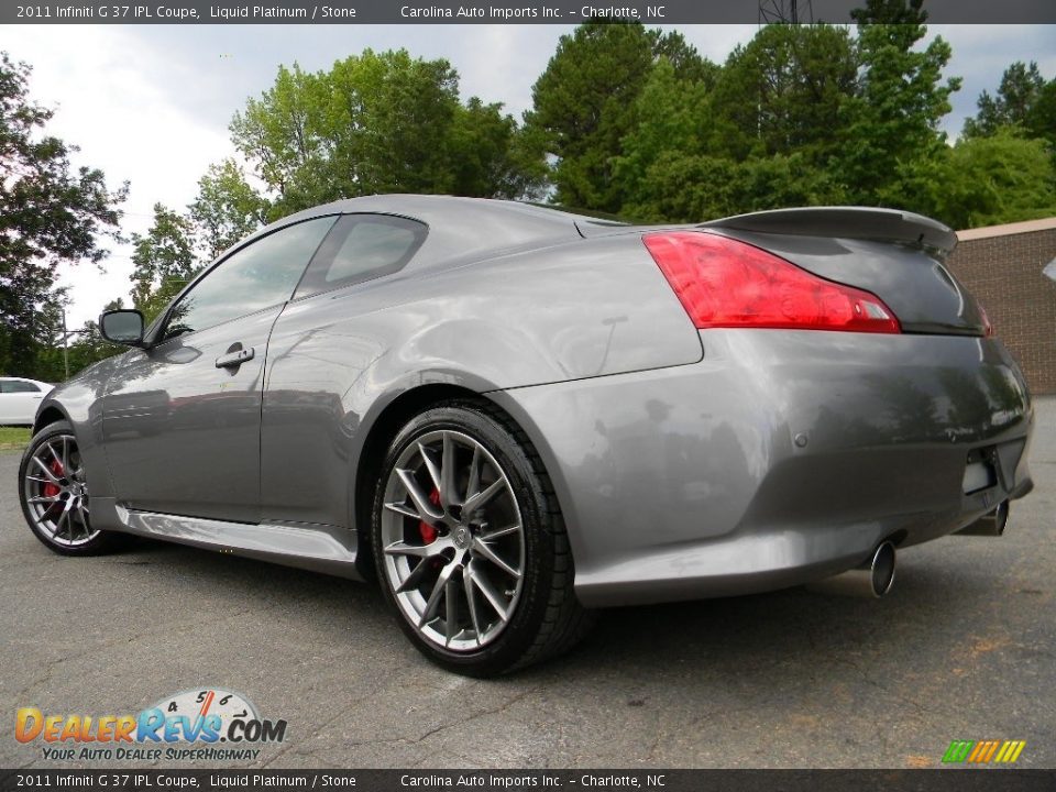 2011 Infiniti G 37 IPL Coupe Liquid Platinum / Stone Photo #8