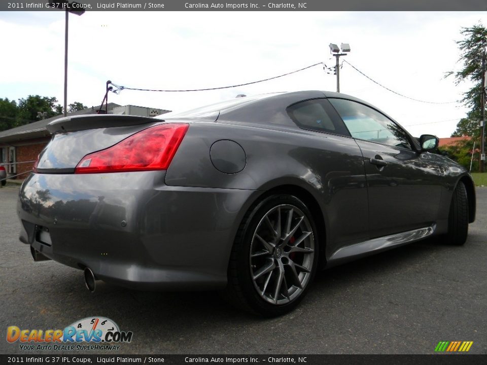 2011 Infiniti G 37 IPL Coupe Liquid Platinum / Stone Photo #10