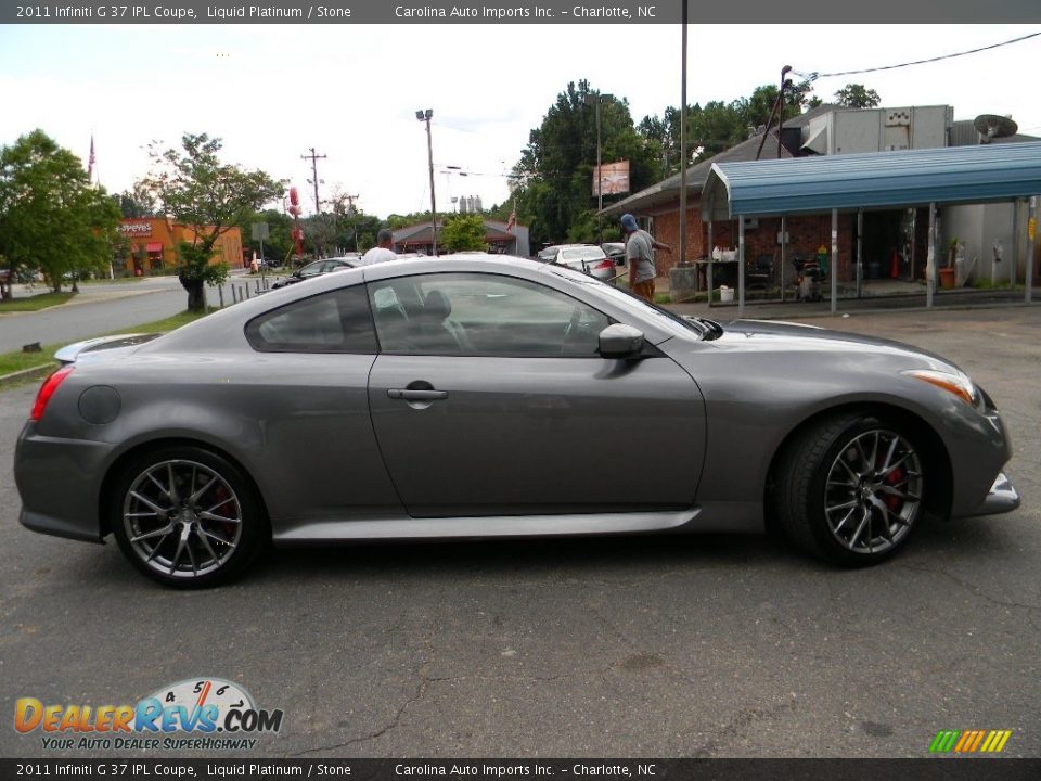 2011 Infiniti G 37 IPL Coupe Liquid Platinum / Stone Photo #11