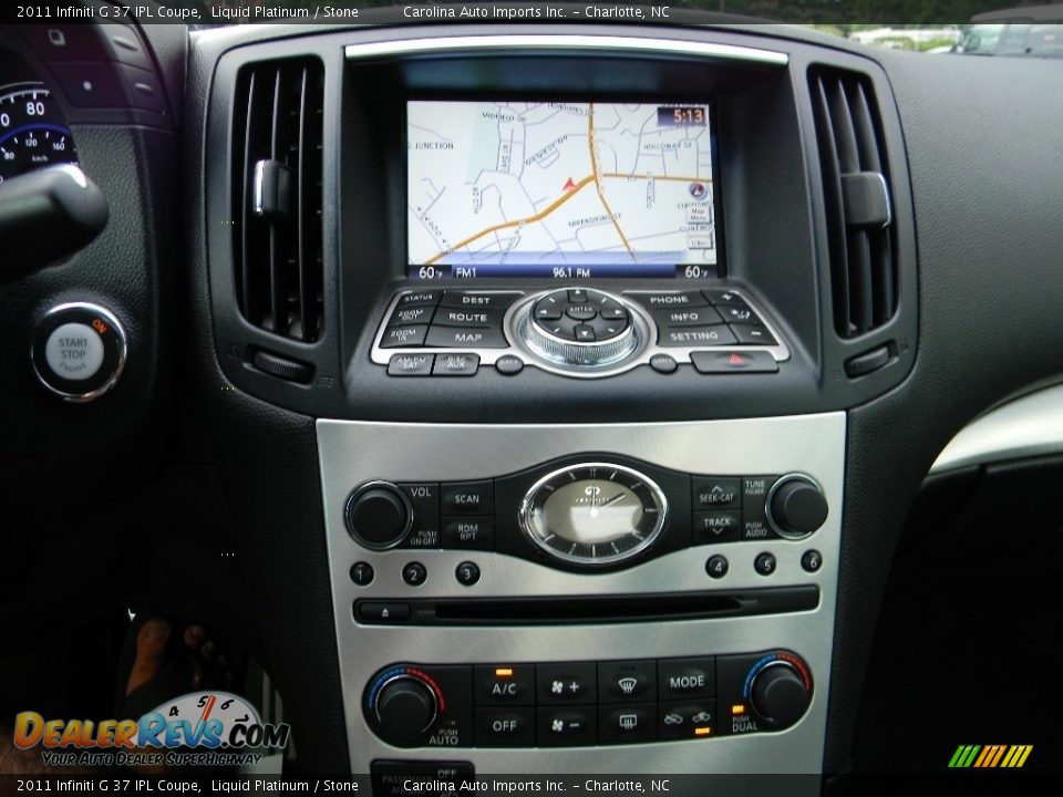 2011 Infiniti G 37 IPL Coupe Liquid Platinum / Stone Photo #15