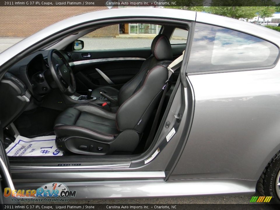 2011 Infiniti G 37 IPL Coupe Liquid Platinum / Stone Photo #18