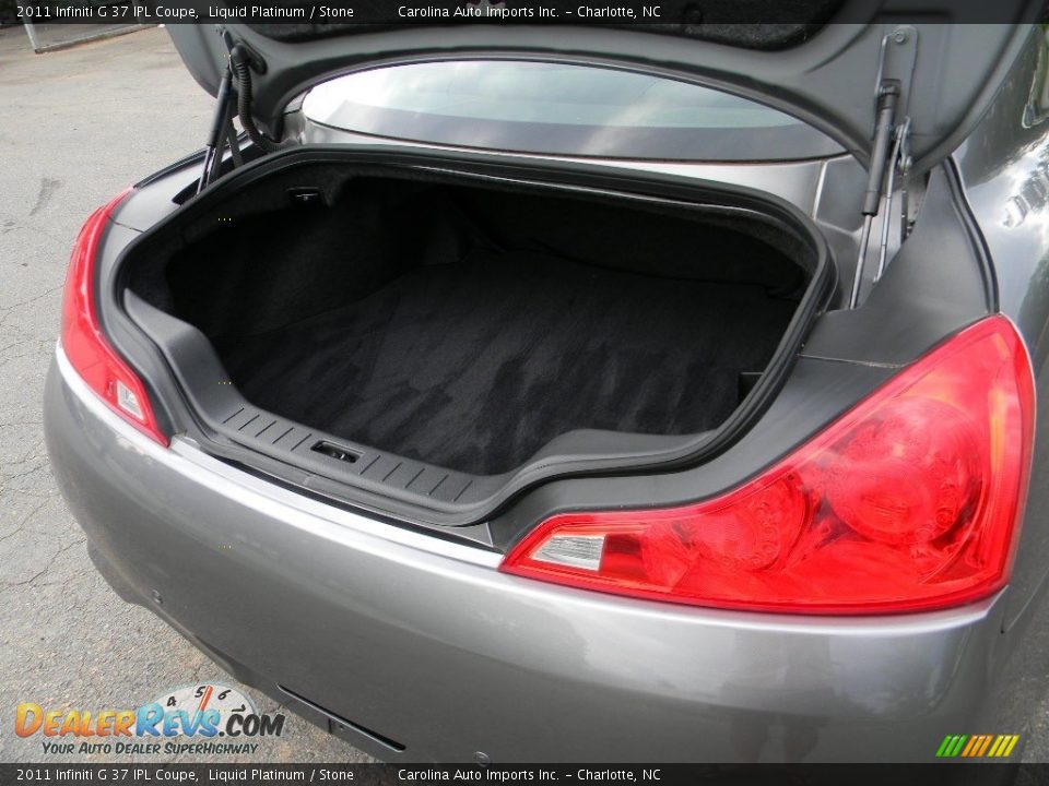 2011 Infiniti G 37 IPL Coupe Liquid Platinum / Stone Photo #22