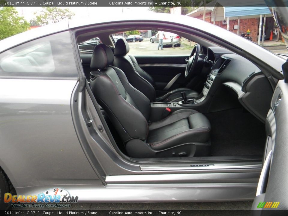 2011 Infiniti G 37 IPL Coupe Liquid Platinum / Stone Photo #24