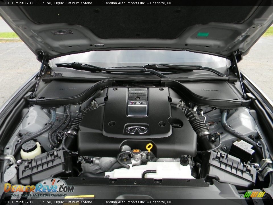 2011 Infiniti G 37 IPL Coupe Liquid Platinum / Stone Photo #25