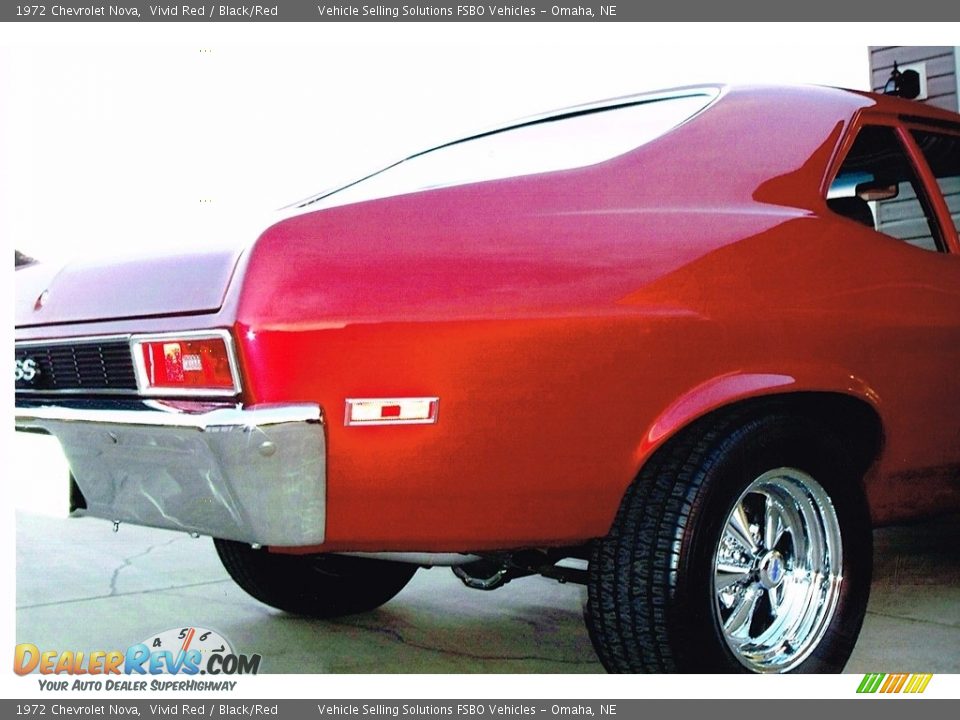 1972 Chevrolet Nova Vivid Red / Black/Red Photo #4