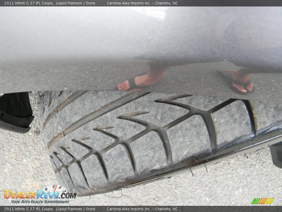 2011 Infiniti G 37 IPL Coupe Liquid Platinum / Stone Photo #27